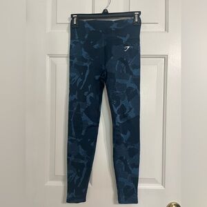 Gymshark Adapt Navy Camo Leggings - Small